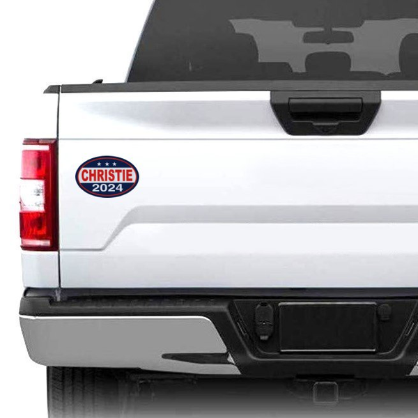 Chris Christie 2024 Magnet on a White Truck