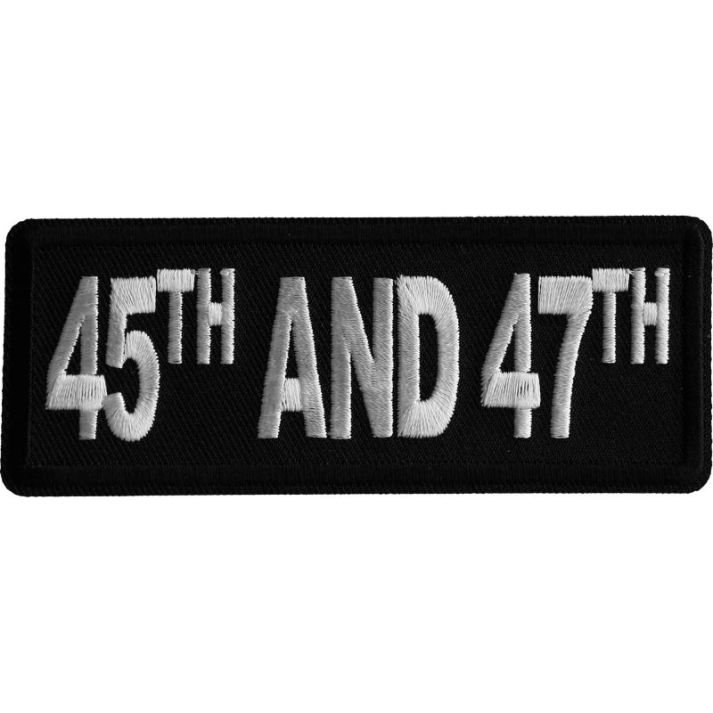 45th and 47th Trump Patch