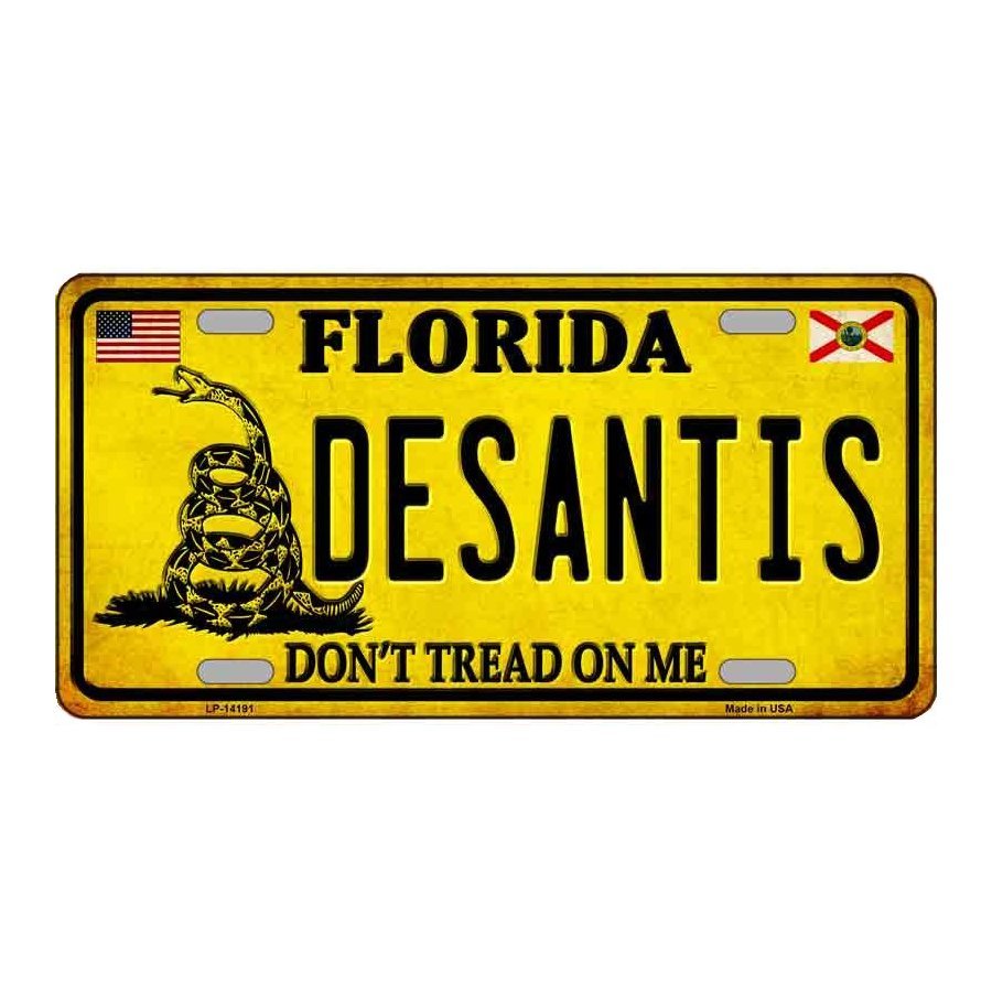 DeSantis 2024 License Plate Cover - Coiled Snake Design