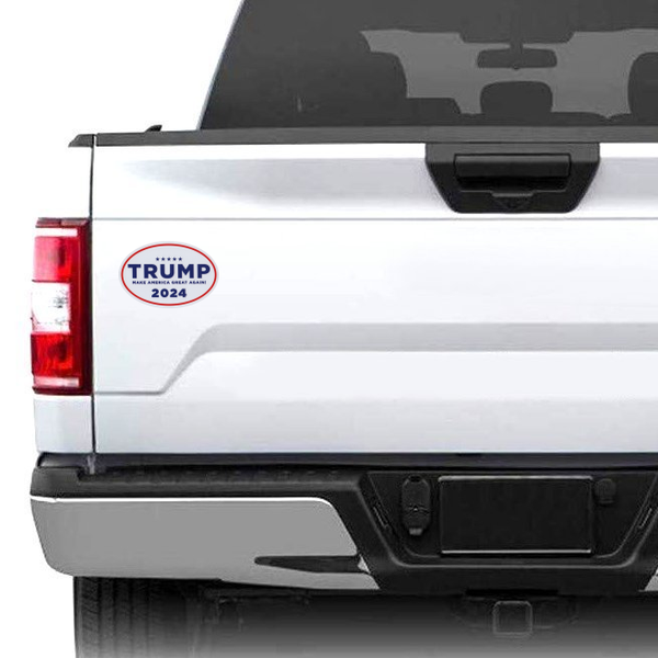 Trump 2024 Logo Magnet - White Ford Truck
