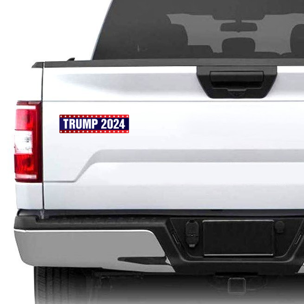 White Ford Truck - Trump 2024 Strip Magnet