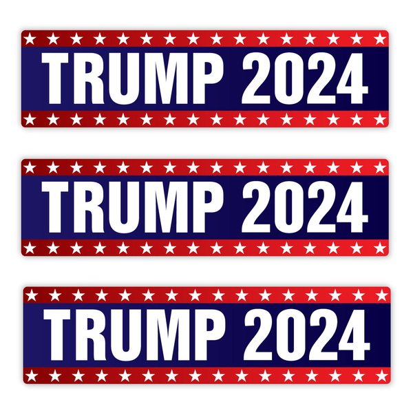 Set of 3 Trump 2024 Strip Magnets