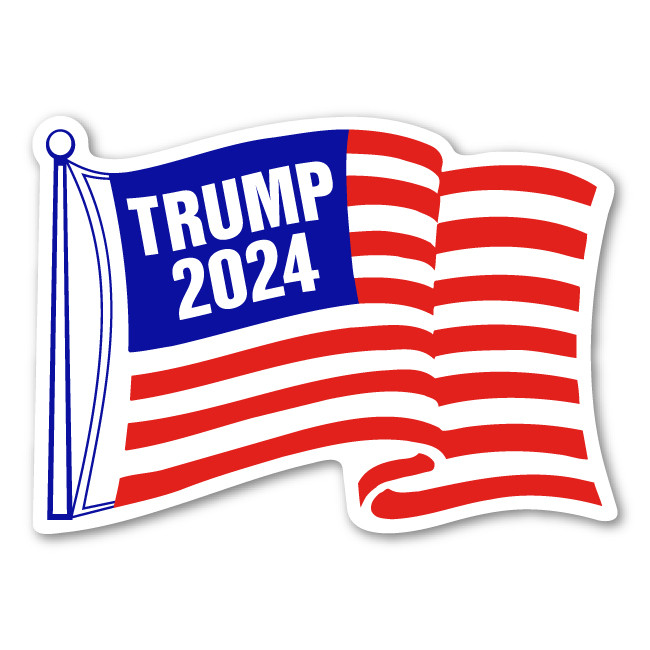Trump 2024 Flag Magnet