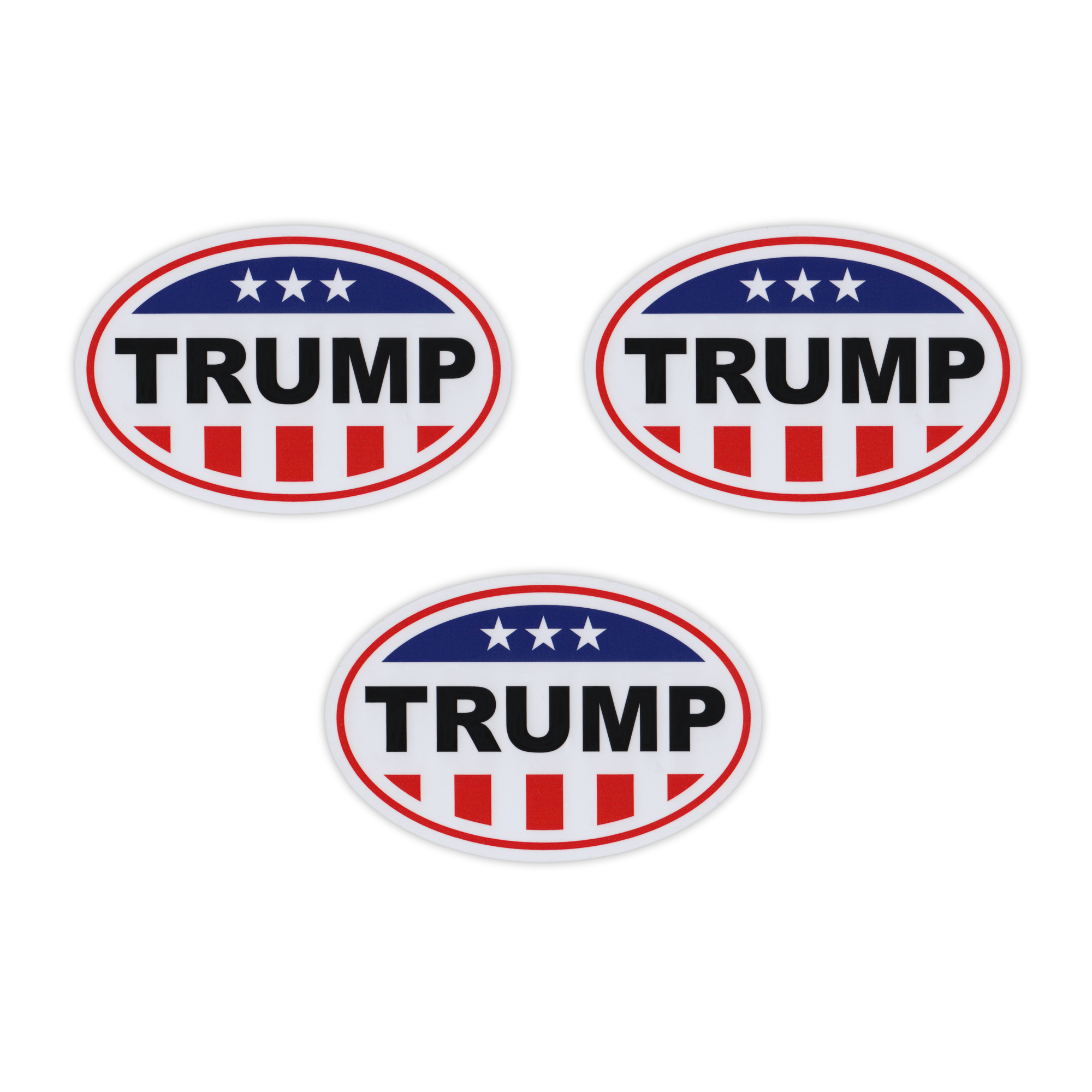 Set of 3 Trump 2024 Magnets Red White Blue
