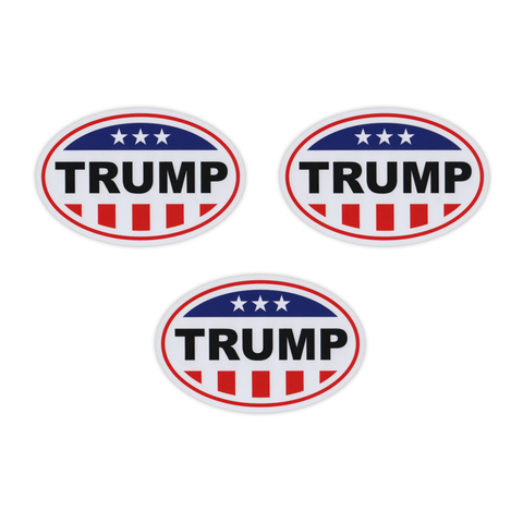 Set of 3 Trump 2024 Magnets Red White Blue