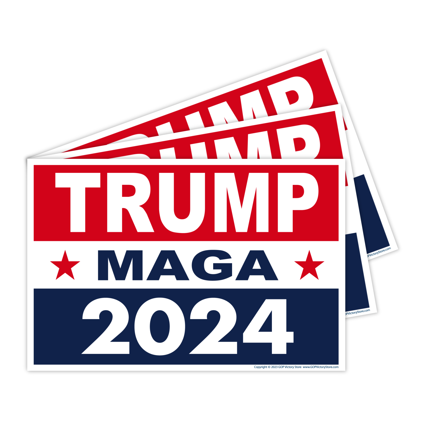 Set of 3 Trump 2024 MAGA Yard Signs