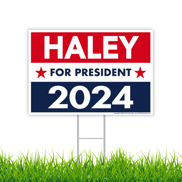 Nikki Haley 2024 Yard Sign graphic