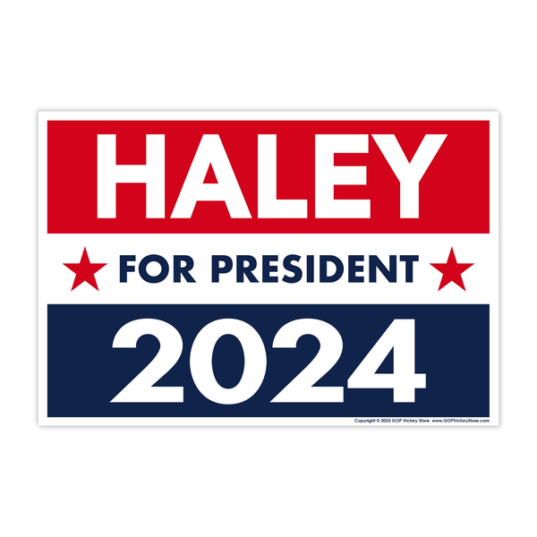 Nikki Haley 2024 Yard Sign