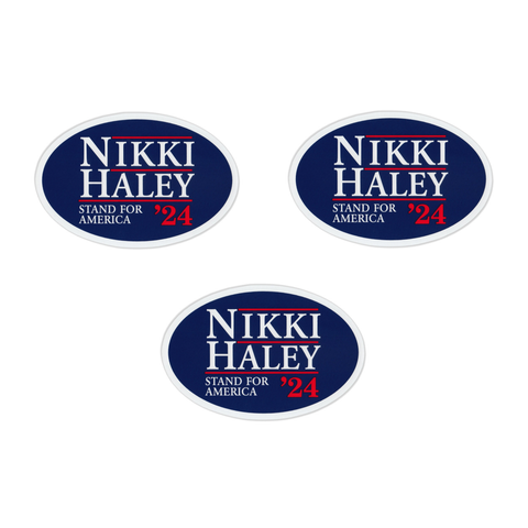 Set of 3 Nikki Haley 2024 Magnets
