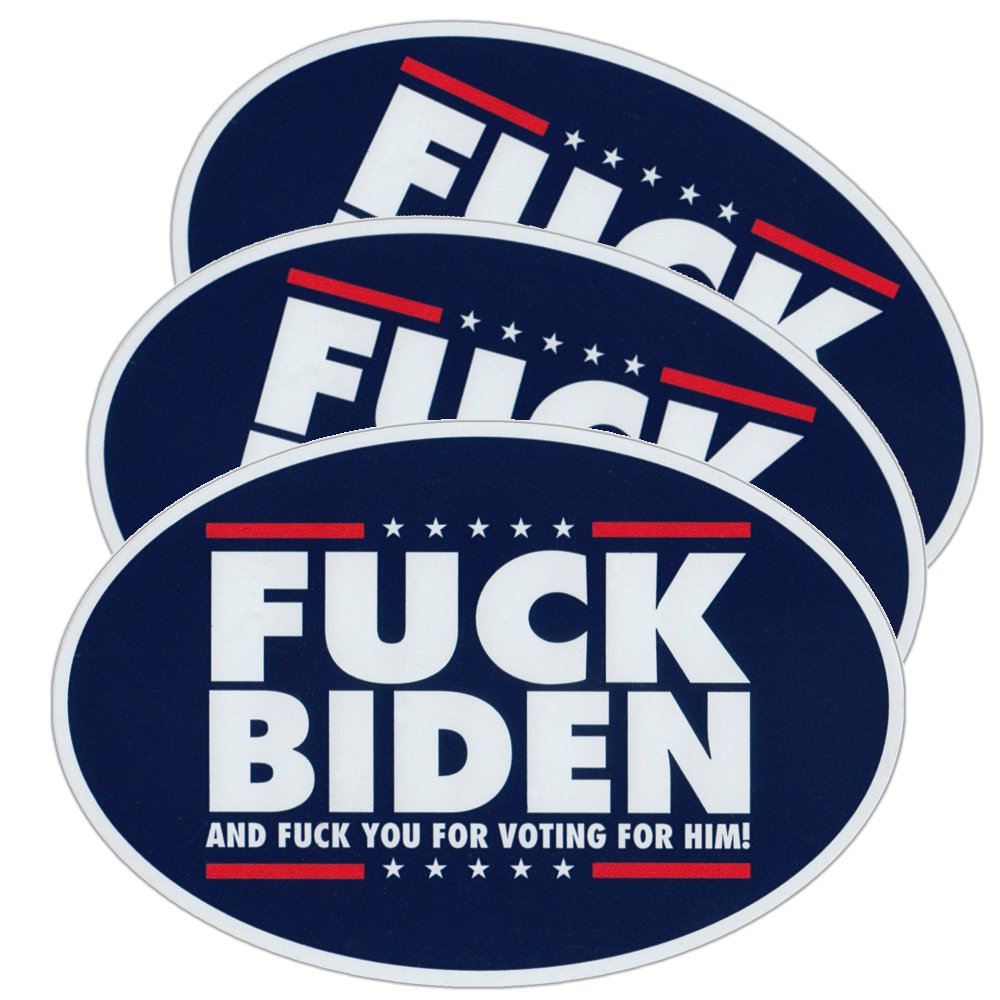 Set of 3 fuck Joe Biden bumper stickers