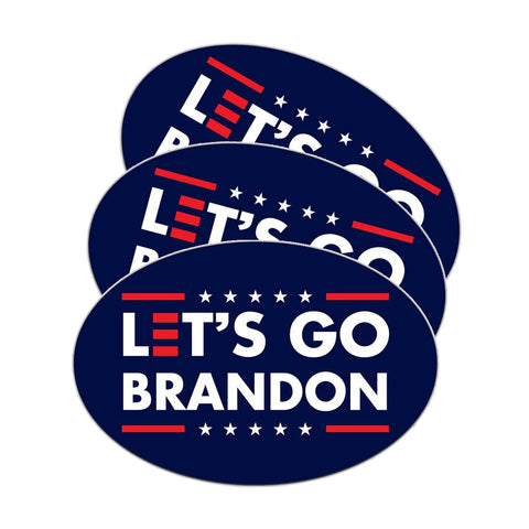 Set of 3 bumper stickers Let's Go Brandon