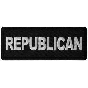 Black and white republican patch