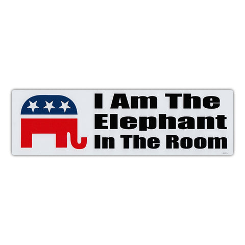 I Am The Elephant In The Room Bumper Sticker