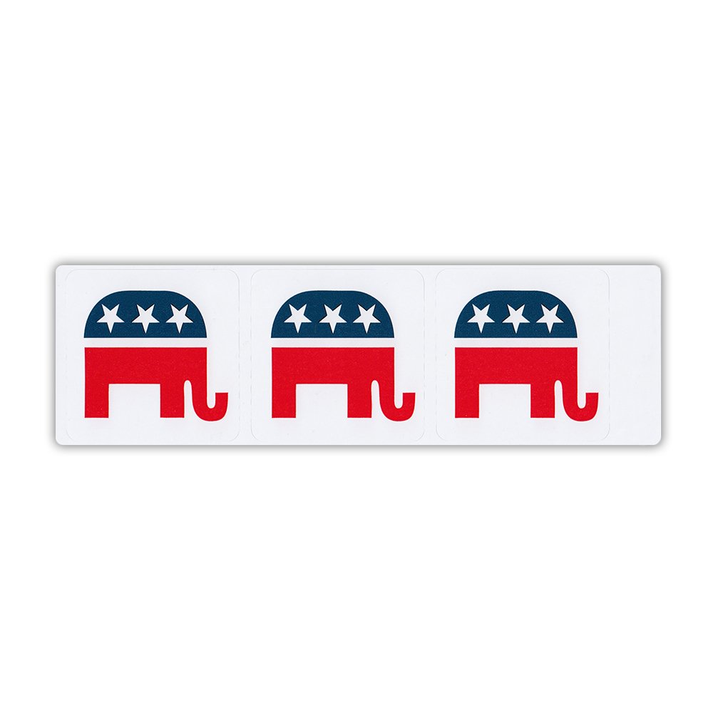 GOP republican elephant stickers