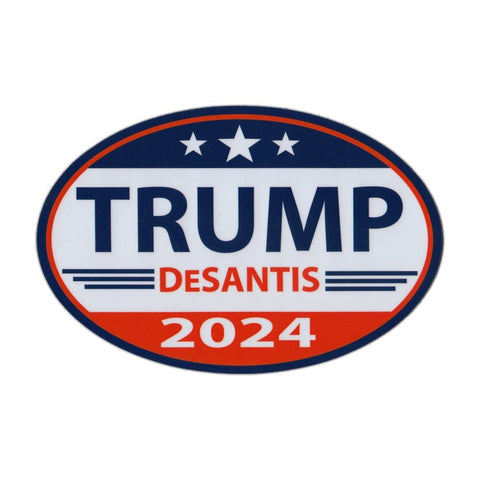 Trump DeSantis 2024 oval magnet