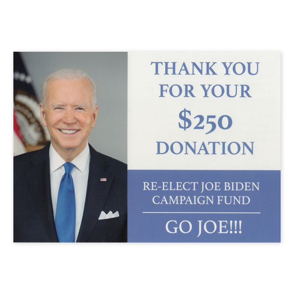 Prank Postcards (Joe Biden Donation) - Single Postcard