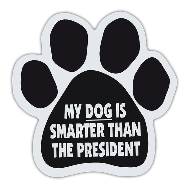 Black and white paw magnet